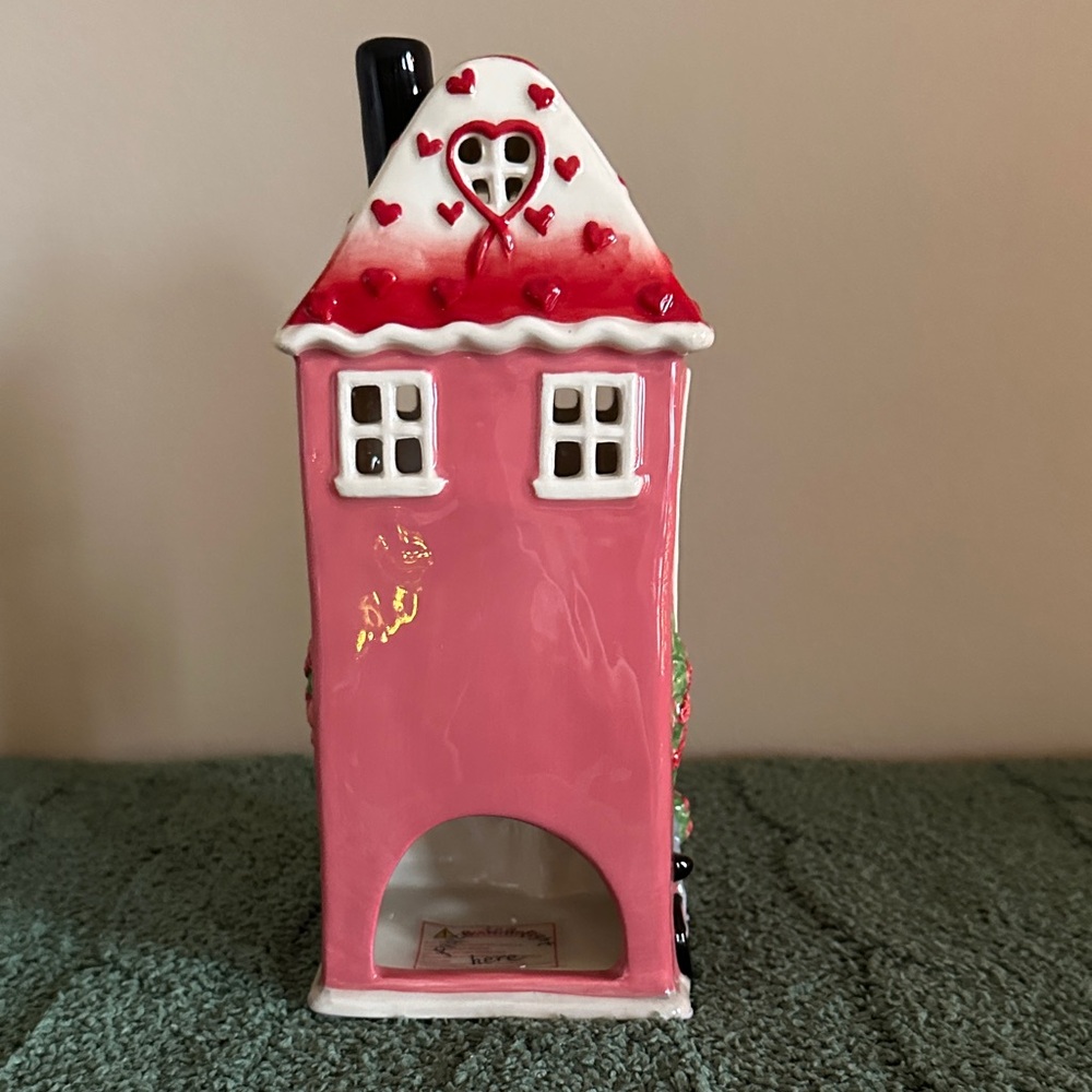 Blue Sky Clayworks Tea Light Candle Holder Valentines Coffee Lovers Cafe NEW! - Picture 8 of 13